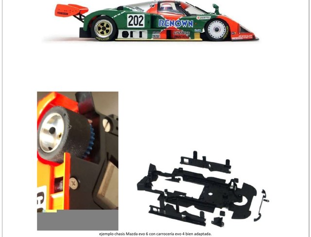 Mazda 787B · ejemplo chasis evo 6 con carrocería evo 4